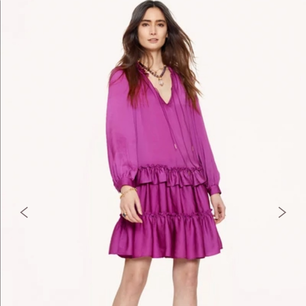📣Moving Sale!! NEW Rebecca Minkoff Tessa Fuchsia Dress Medium